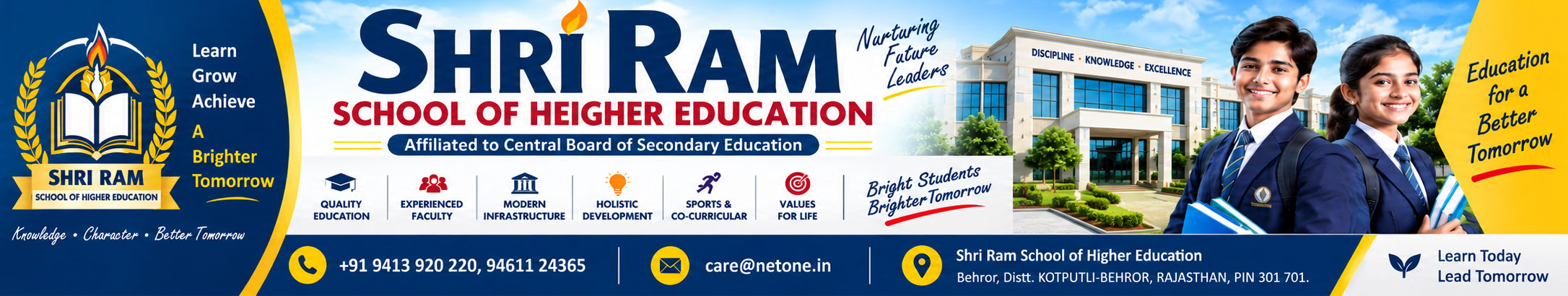 Shri Ram School of Higher Education Affiliated to Central Board of Secondary Education